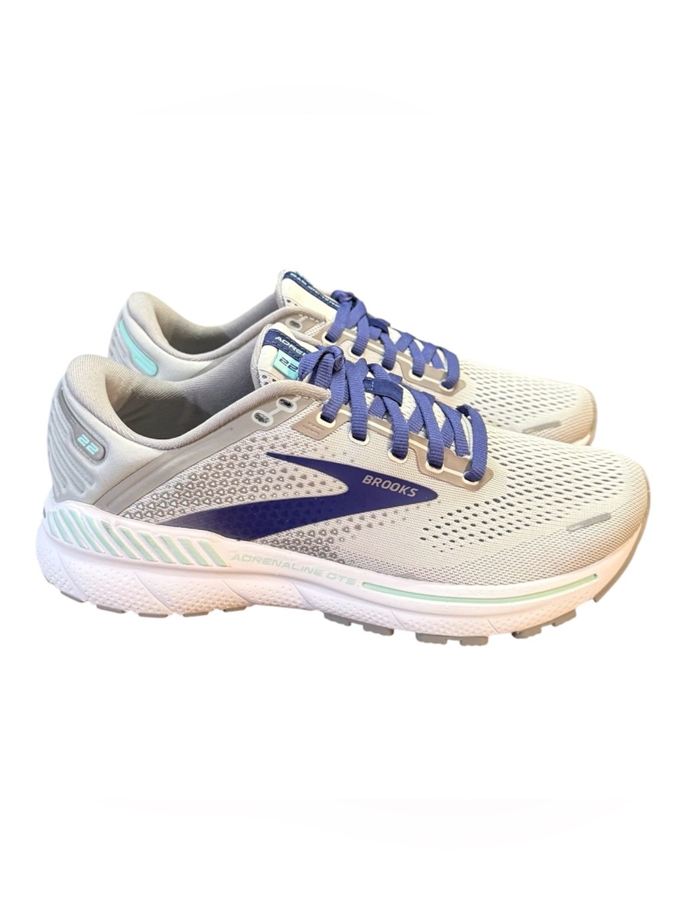 Brooks Adrenaline GTS 22 Gray Blue Running Sneakers Women’s Size 9